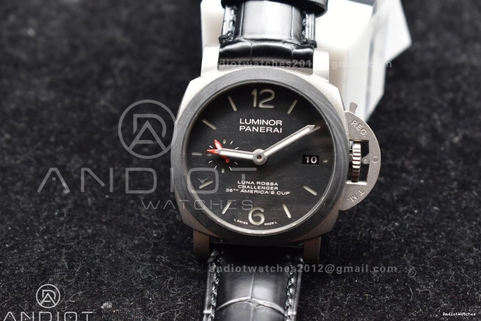 1:1 Dial UrbanStyle PAM1096 Super Best Luminor Titanium W Clone VSF P.9011 on Strap 986 GMT Edition 42mm Black Black Leather 0514